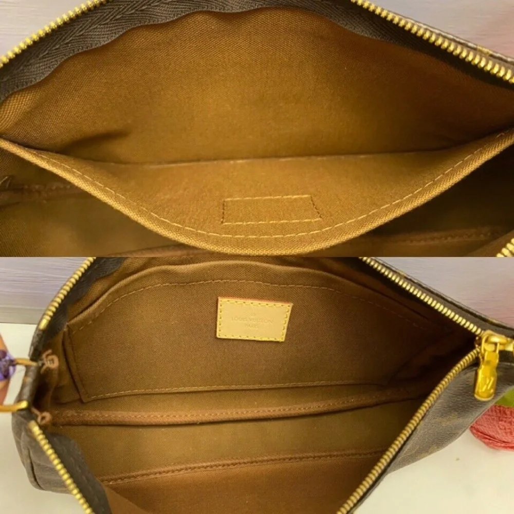Louis Vuitton Multi Pochette Accessoires Monogram Pink Clutch Crossbody - Picture 9 of 13